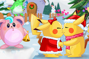 圣诞皮卡丘接吻