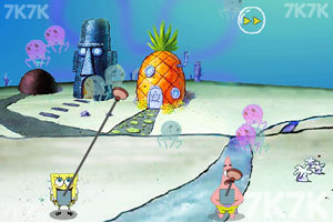 海绵宝宝抓水母大赛选关版