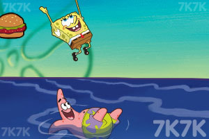 海绵宝宝跳肚皮吃汉堡