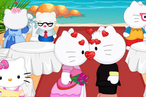 凯蒂猫婚礼接吻