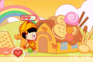 小黑花花捡糖果