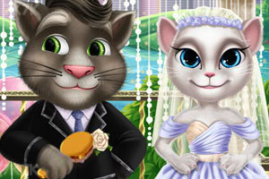 汤姆和安吉拉婚礼接吻