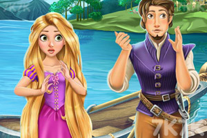 长发公主偷偷接吻