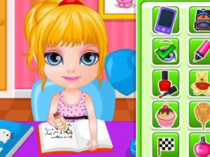 芭比宝贝写作业偷懒