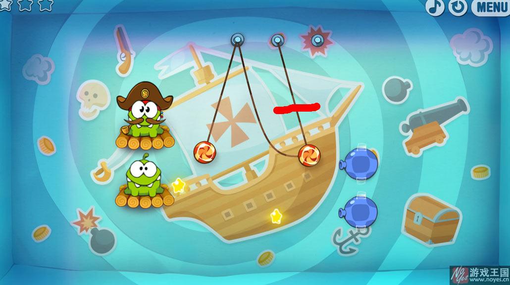 割绳子时光旅行图文攻略(第一章)？割绳子时光旅行图文技巧(第一章)