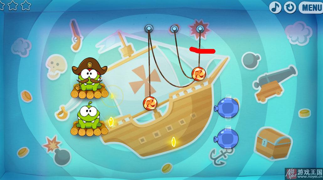 割绳子时光旅行图文攻略(第一章)？割绳子时光旅行图文技巧(第一章)