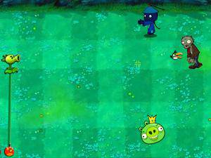 愤怒的小鸟VS僵尸3