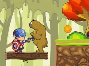 美国队长打怪兽