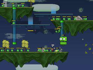 小兵大战绿色怪物无敌版