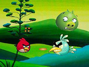 愤怒小鸟疯狂射击