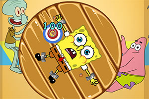 海绵宝宝射飞刀