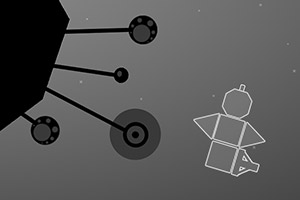 黑白空间几何战机