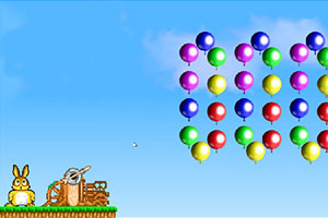 兔兔射气球