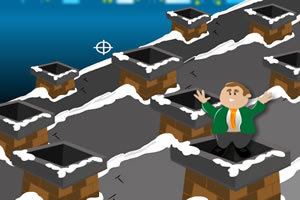 射击假圣诞老人