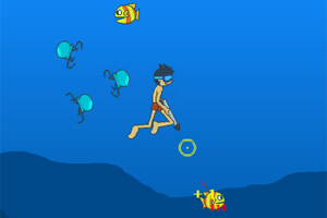 男孩下海捕鱼无敌版