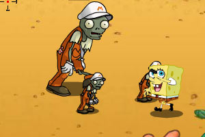 海绵宝宝大战僵尸无敌版