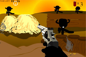 火柴人夕阳下的战争