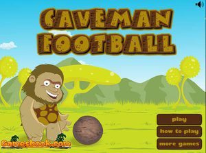 山顶洞人踢足球