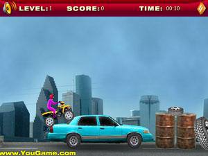 摩托高难度特技