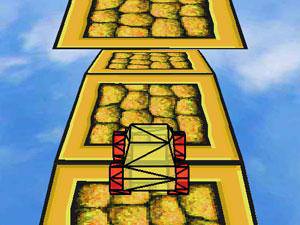 3D大脚橙色小车