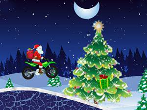 圣诞老人摩托送礼