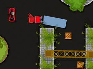 大卡车愤怒停车