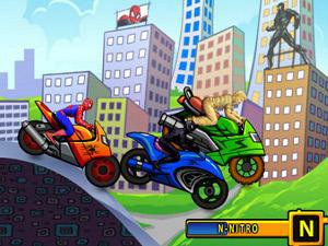 蜘蛛侠摩托飙车