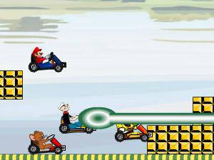 动漫人物卡丁车赛