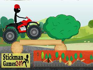 火柴人四轮摩托车