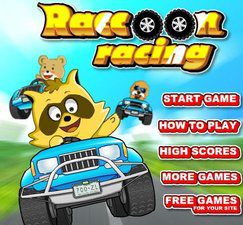 卡通动物大赛车