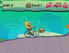 海绵宝宝汉堡自行车 