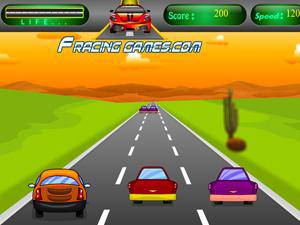 高速奔驰的汽车