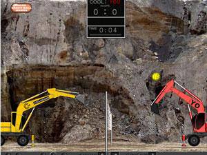 挖掘机排球大战