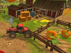 3D拖拉机农场停靠