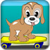 小狗滑滑板
