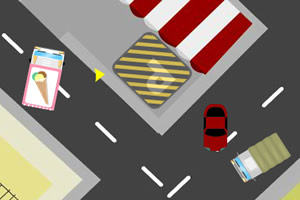 停放冰淇淋汽车