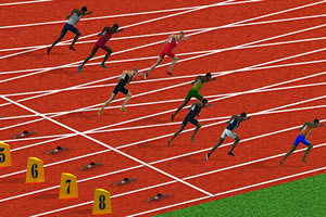 百米冲刺比赛