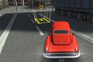 3D古典汽车停车