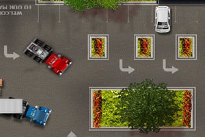 大卡车司机停车