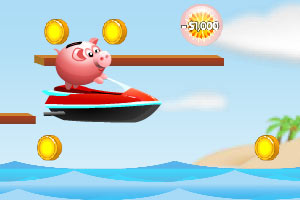 存钱罐海上冲浪