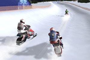 雪地摩托竞速赛