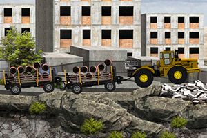 建筑工地大卡车