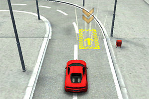 3D跑车城市停车
