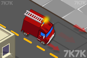 消防车急速救火