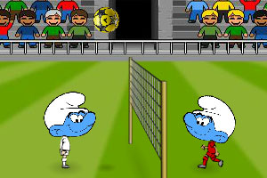 蓝精灵排式足球