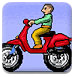 男孩骑摩托