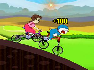 哆啦A梦山地车比赛