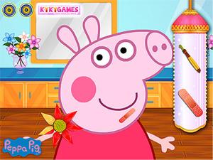 粉红小猪的脸部护理