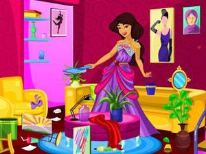 茉莉公主打扫客厅