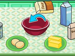 新鲜出炉的蛋糕